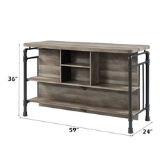 ACME Edina Counter Height Table – back view – Lusso Furniture Miami