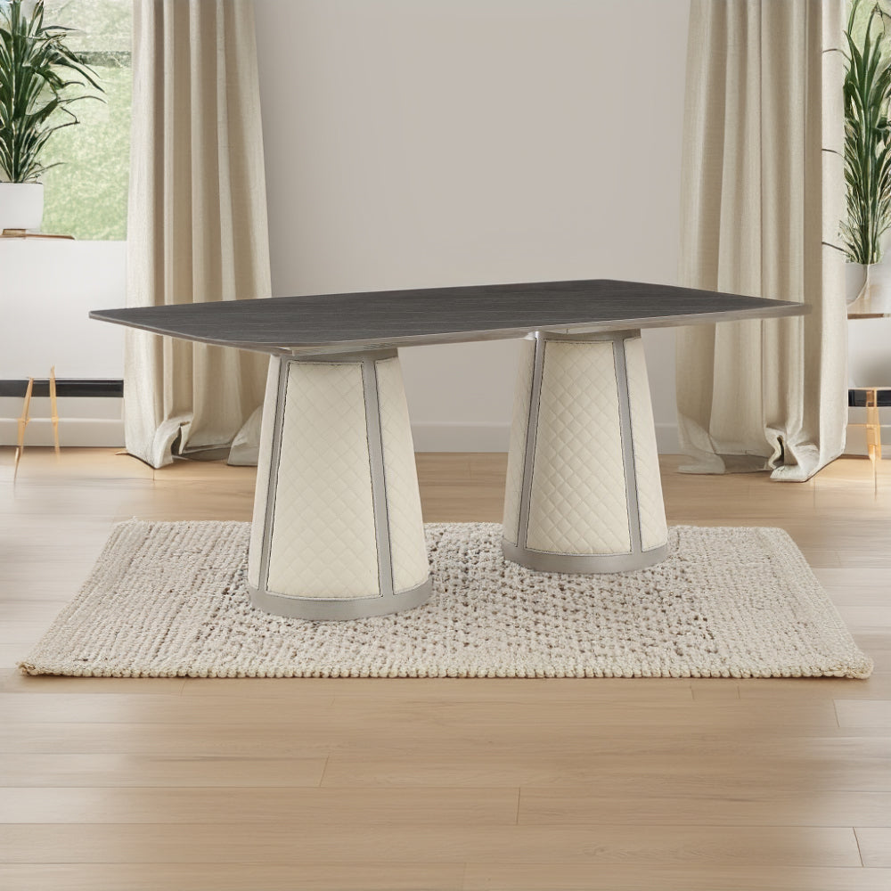 ACME Kasa Dining Table – front view – Lusso Furniture Miami
