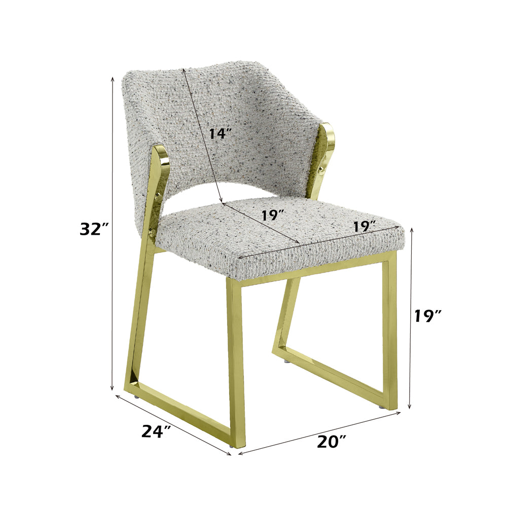 ACME Galdesa Side Chair Set of 2 – close-up – Lusso Furniture Miami