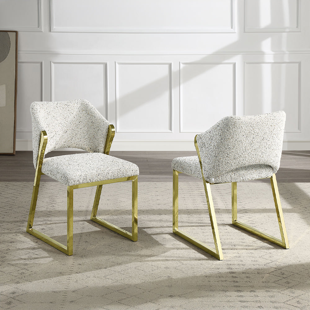 ACME Galdesa Side Chair Set of 2 – top view – Lusso Furniture Miami