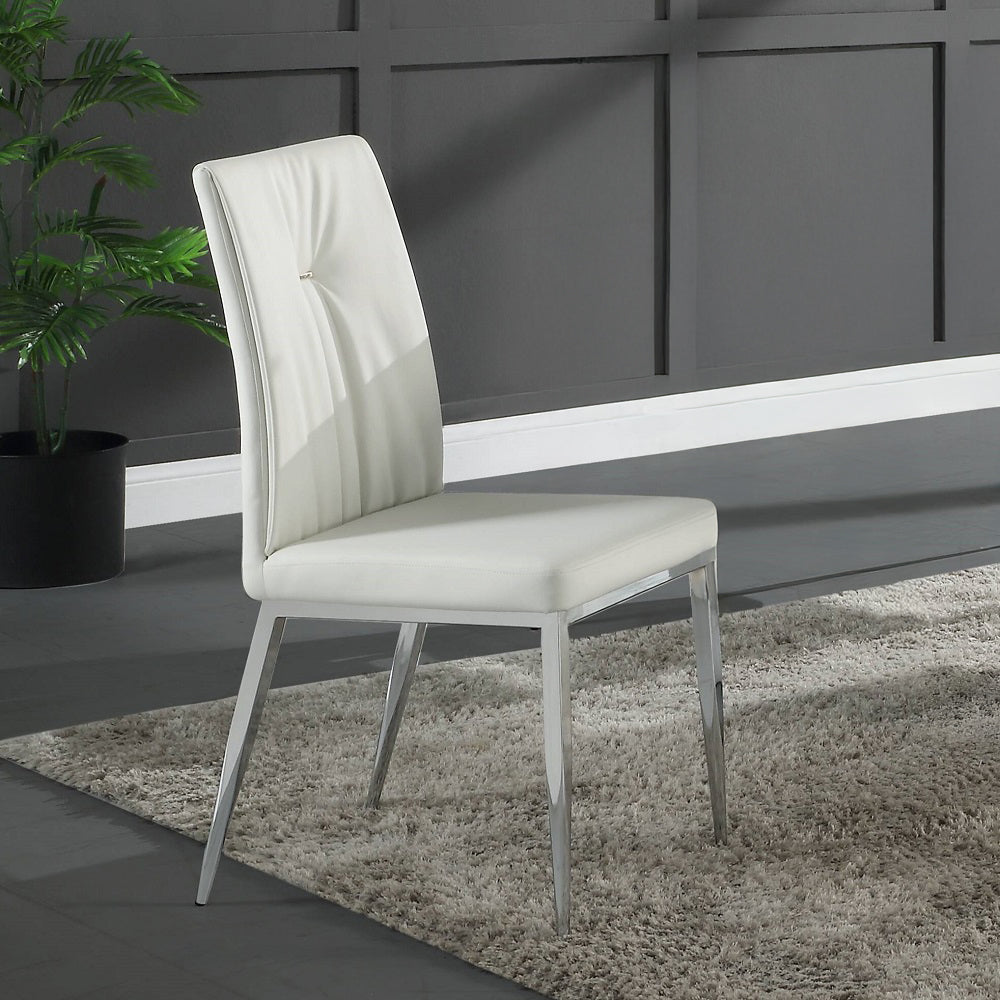 ACME Kamaile Side Chair Set of 2 – front view – Lusso Furniture Miami