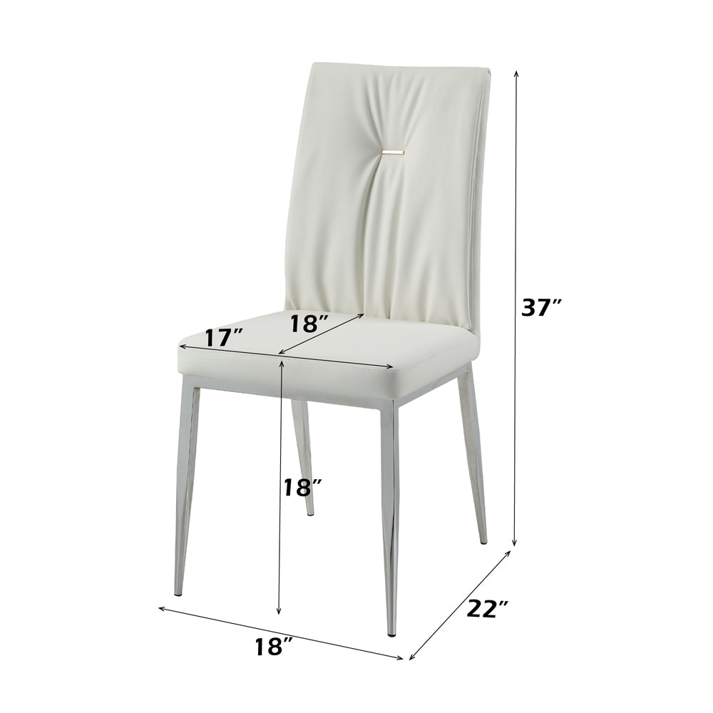 ACME Kamaile Side Chair Set of 2 – alternate view – Lusso Furniture Miami