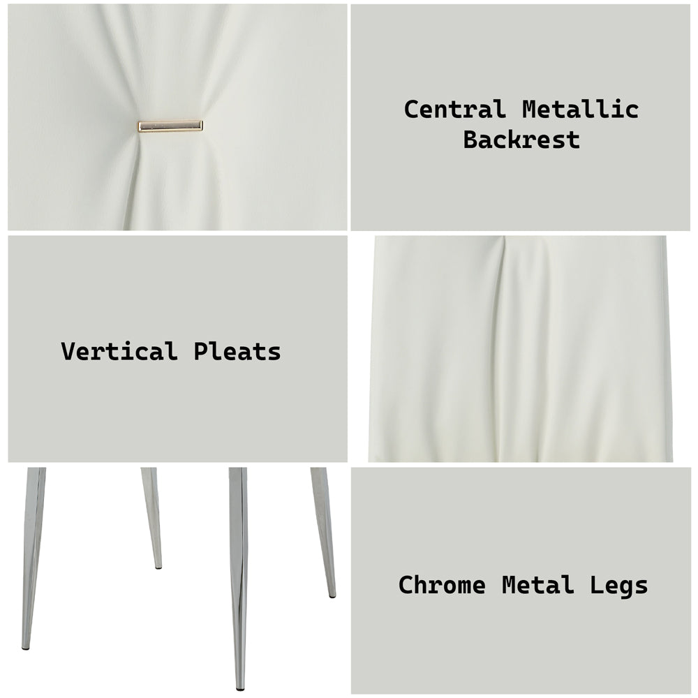 ACME Kamaile Side Chair Set of 2 – finish detail – Lusso Furniture Miami