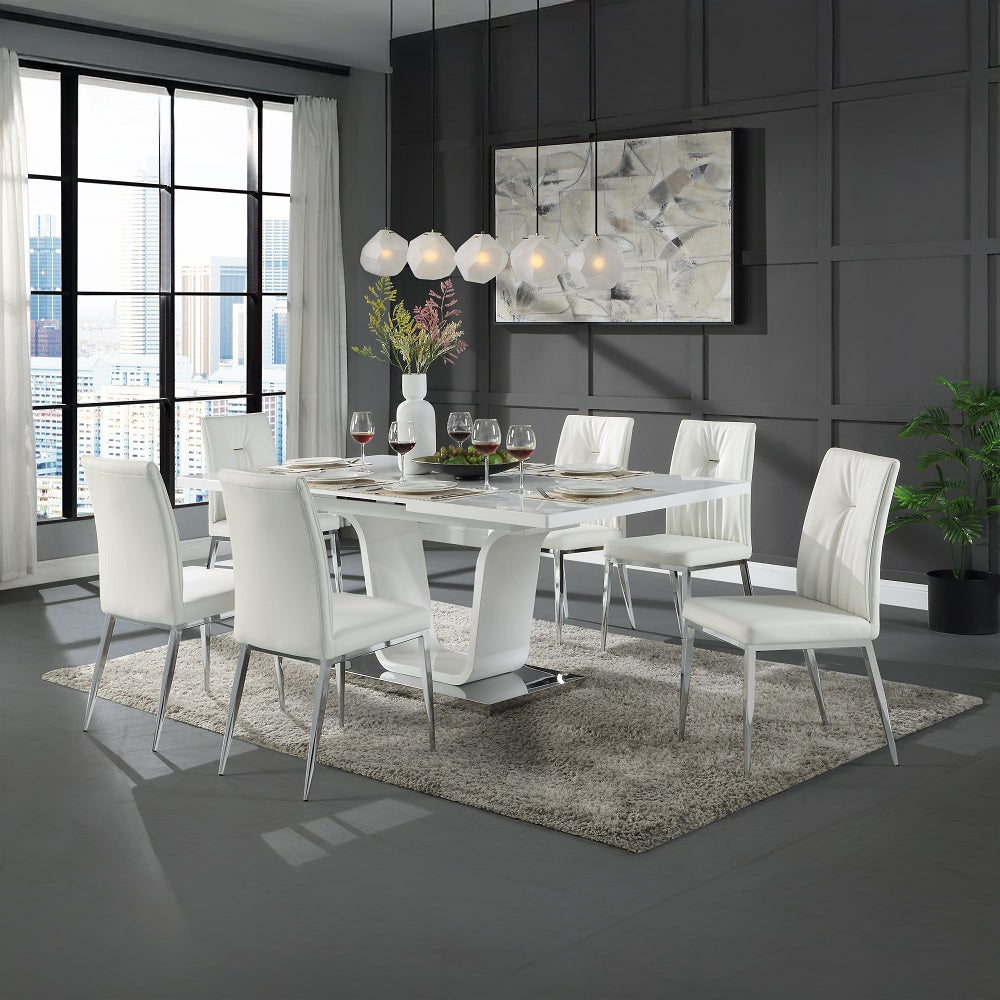 ACME Kamaile Side Chair Set of 2 – close-up – Lusso Furniture Miami
