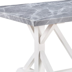 ACME Hollyn Dining Table – back view – Lusso Furniture Miami