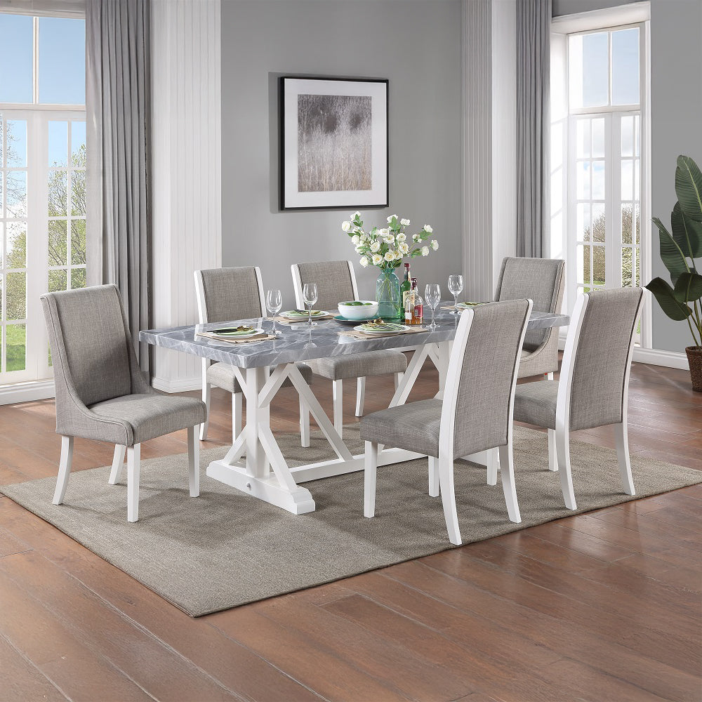 ACME Hollyn Dining Table – close-up – Lusso Furniture Miami