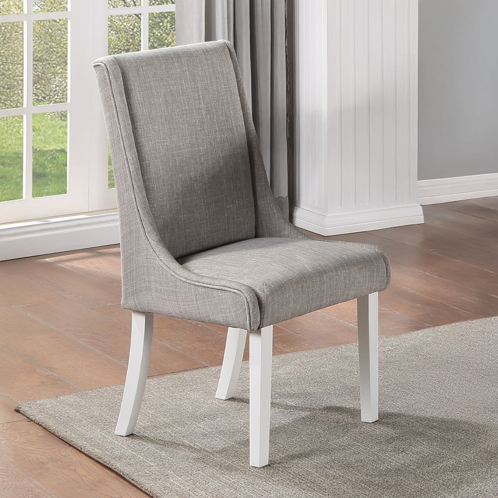ACME Hollyn Side Chair Set of 2 – front view – Lusso Furniture Miami