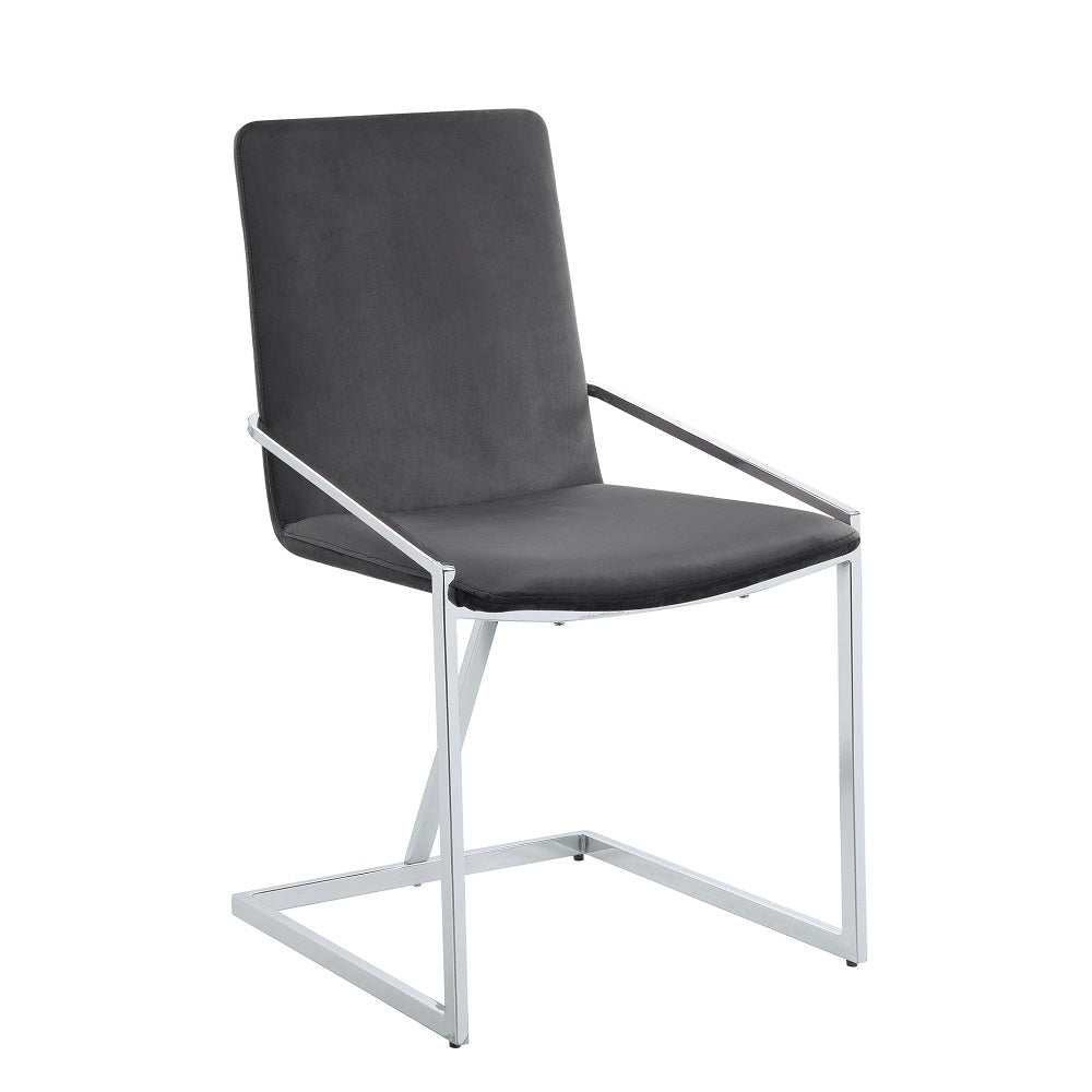 ACME Zlatan Side Chair Set of 2 – angle view – Lusso Furniture Miami