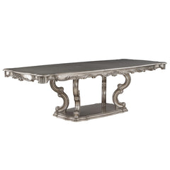 ACME Ariadne Pedestal Dining Table – angle view – Lusso Furniture Miami