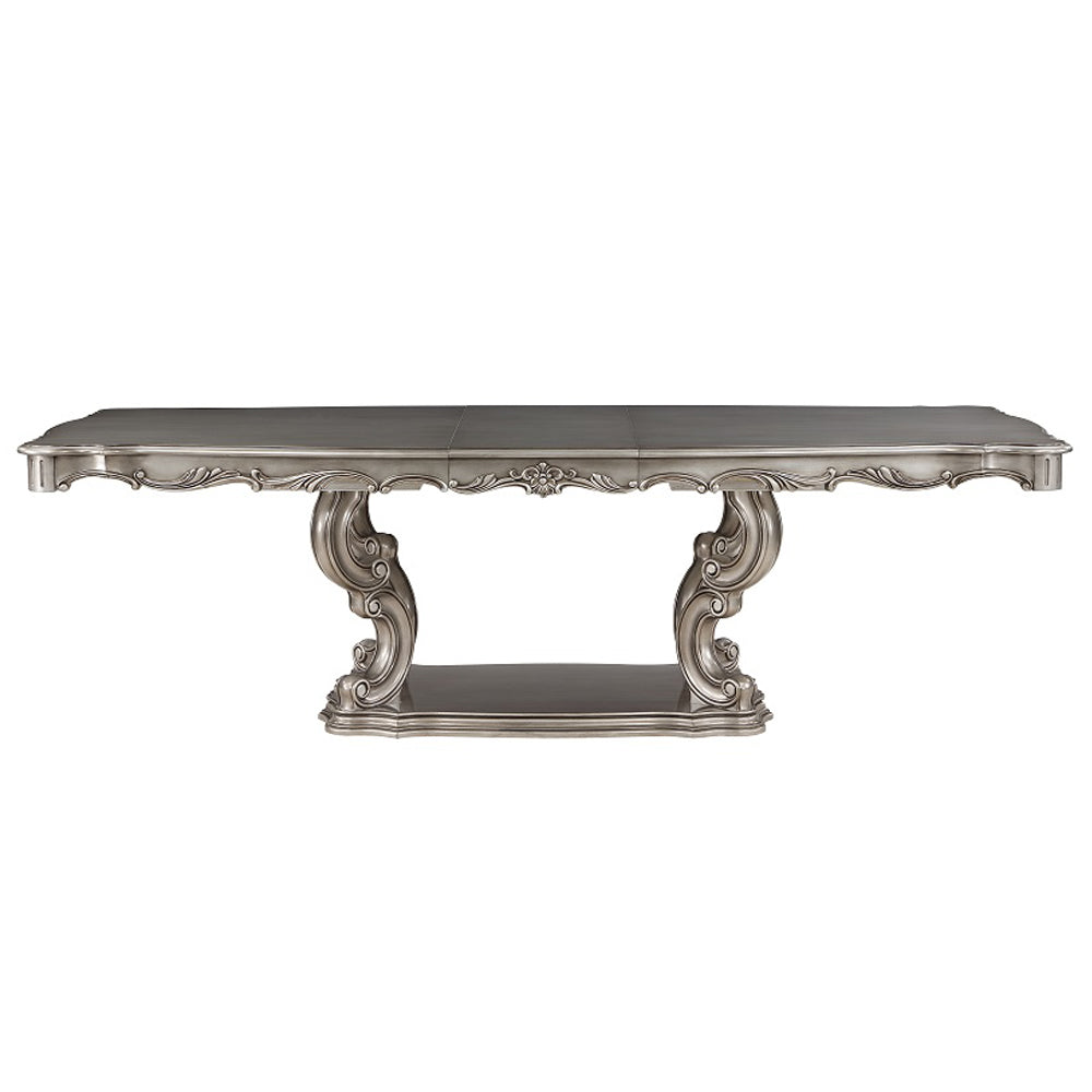 ACME Ariadne Pedestal Dining Table – side view – Lusso Furniture Miami