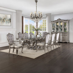 ACME Ariadne Pedestal Dining Table – close-up – Lusso Furniture Miami