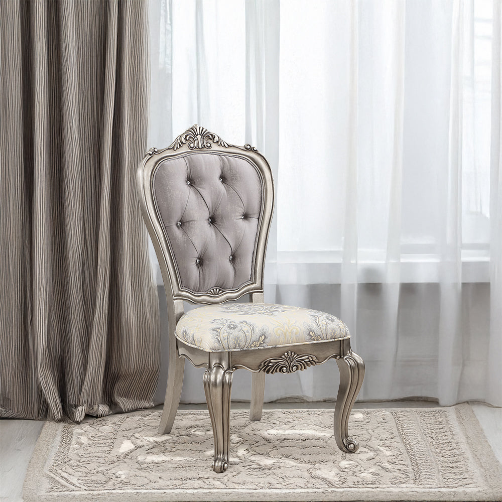 ACME Ariadne Side Chair Set of 2 – front view – Lusso Furniture Miami