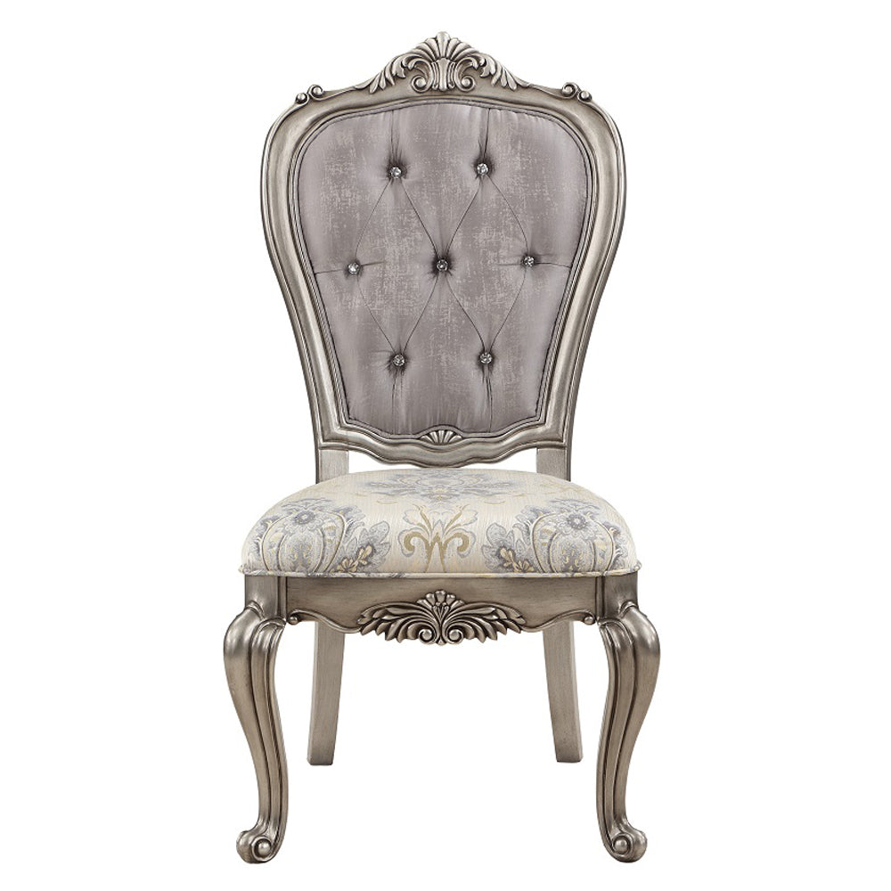 ACME Ariadne Side Chair Set of 2 – side view – Lusso Furniture Miami