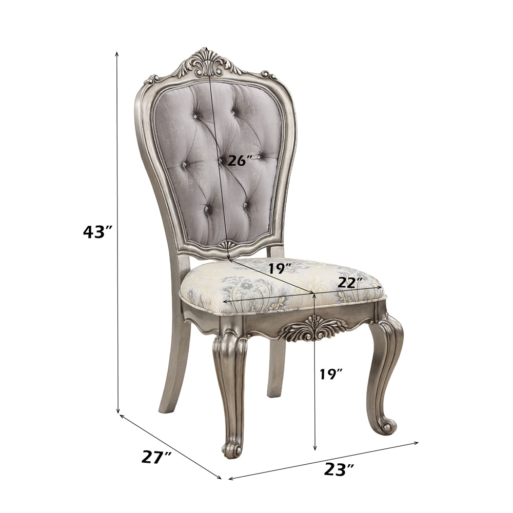ACME Ariadne Side Chair Set of 2 – back view – Lusso Furniture Miami