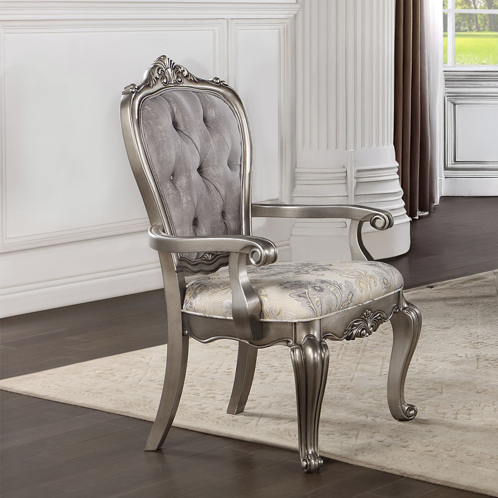 ACME Ariadne Arm Chair Set of 2 – front view – Lusso Furniture Miami