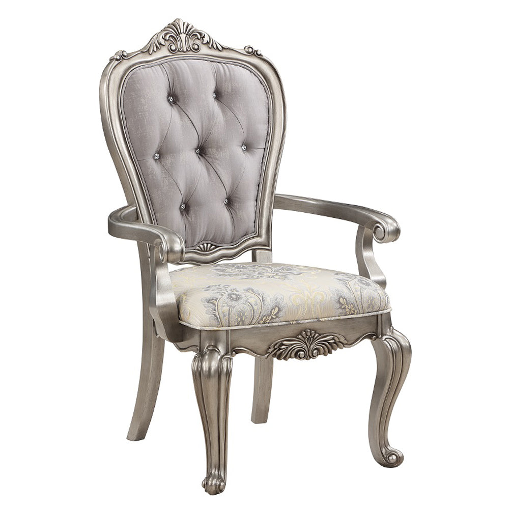 ACME Ariadne Arm Chair Set of 2 – angle view – Lusso Furniture Miami