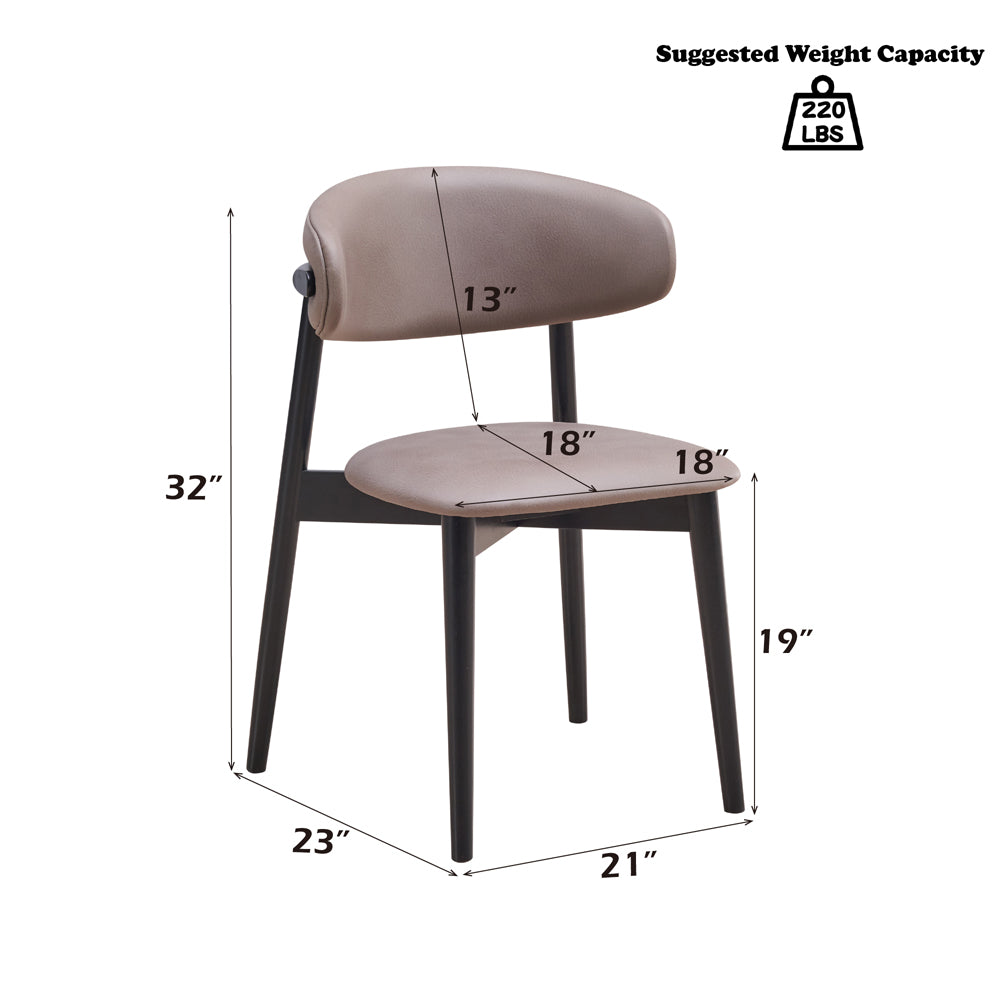 ACME Lanae Side Chair Set of 2 – back view – Lusso Furniture Miami