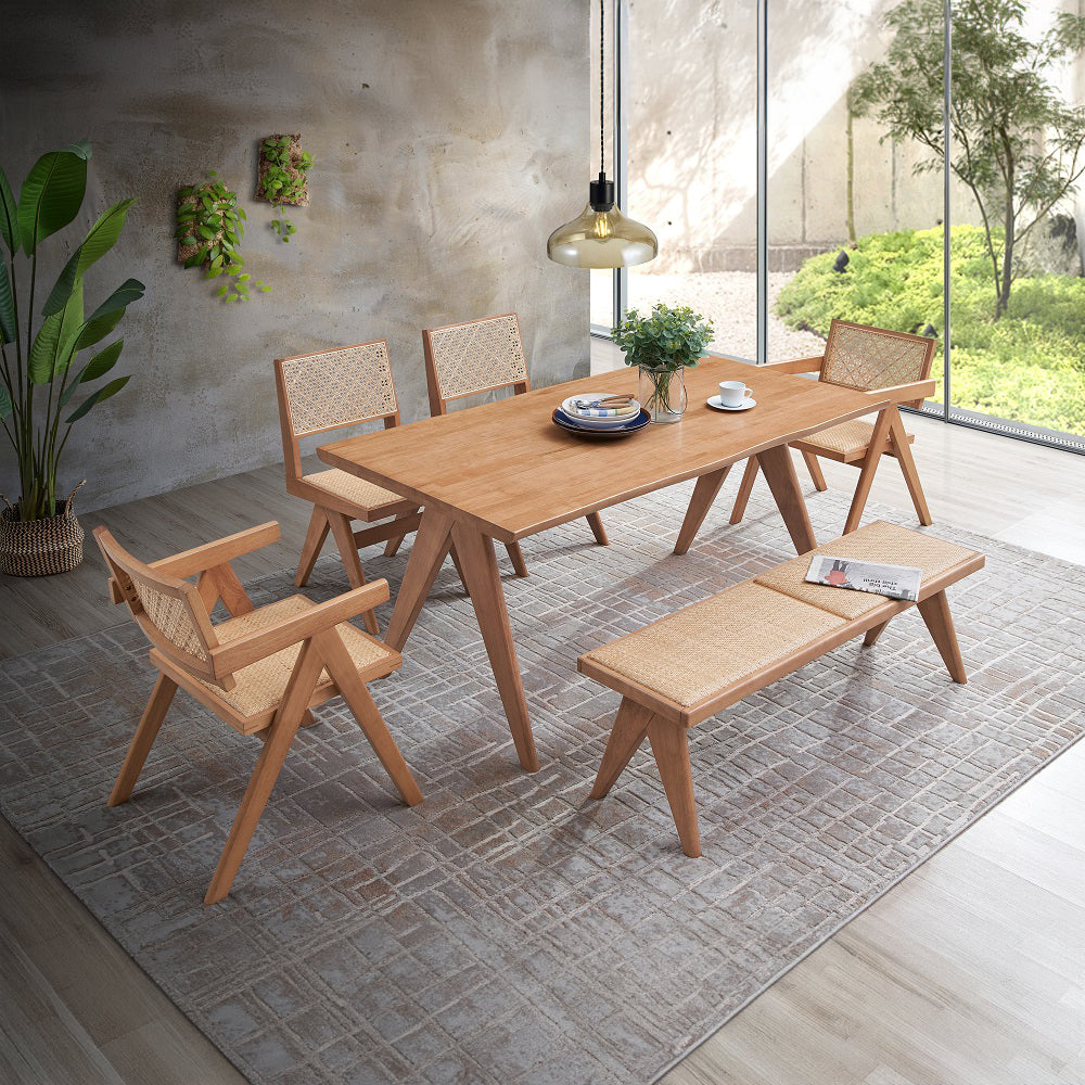 ACME Velentina Dining Table – back view – Lusso Furniture Miami