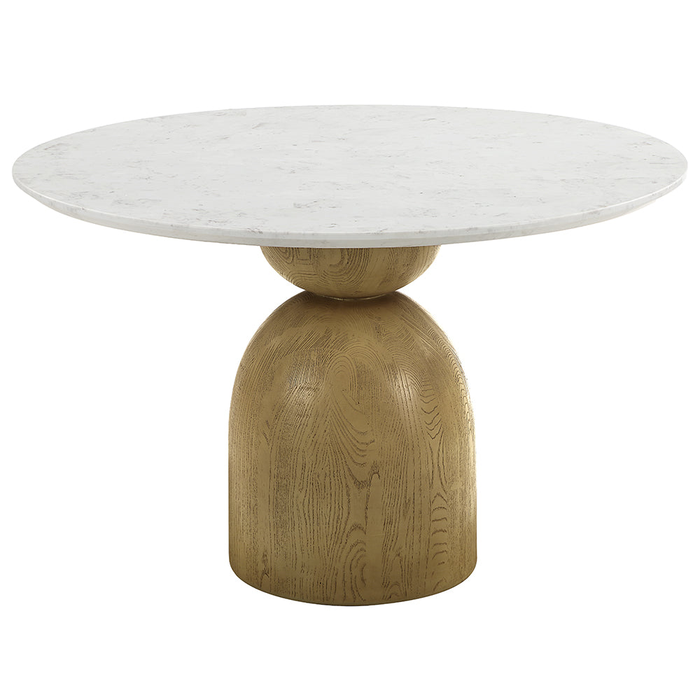 ACME Kala Round Dining Table – angle view – Lusso Furniture Miami