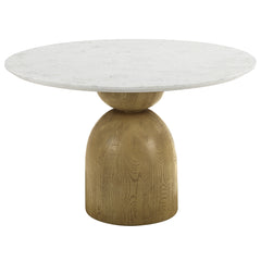 ACME Kala Round Dining Table – angle view – Lusso Furniture Miami