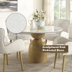 ACME Kala Round Dining Table – back view – Lusso Furniture Miami