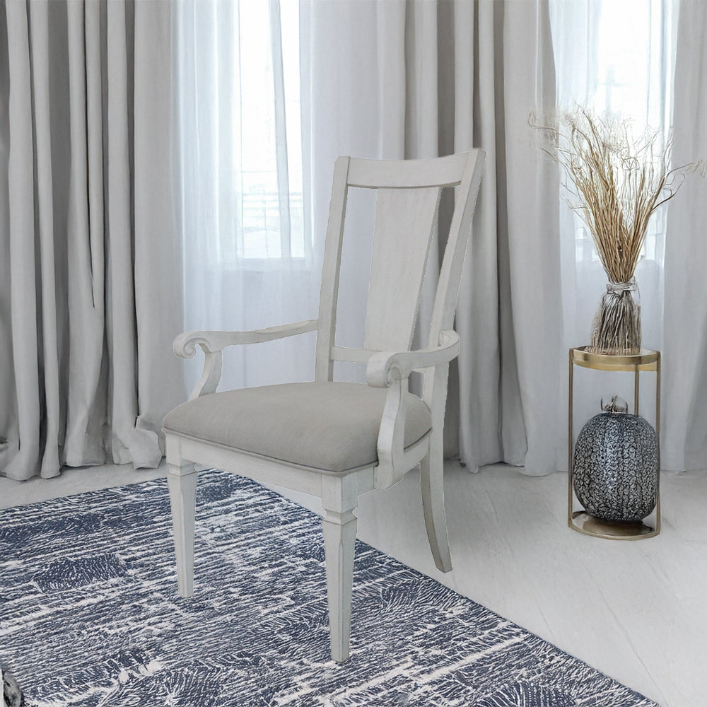 ACME Katia Arm Chair Set of 2 – front view – Lusso Furniture Miami