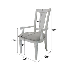 ACME Katia Arm Chair Set of 2 – back view – Lusso Furniture Miami