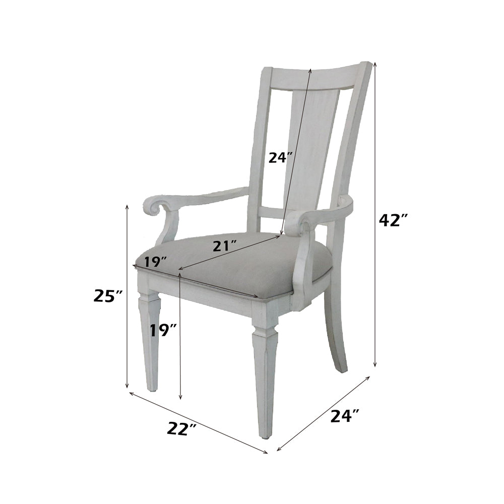 ACME Katia Arm Chair Set of 2 – back view – Lusso Furniture Miami