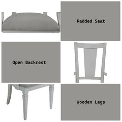 ACME Katia Arm Chair Set of 2 – top view – Lusso Furniture Miami