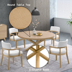 ACME Kasem Round Dining Table – back view – Lusso Furniture Miami
