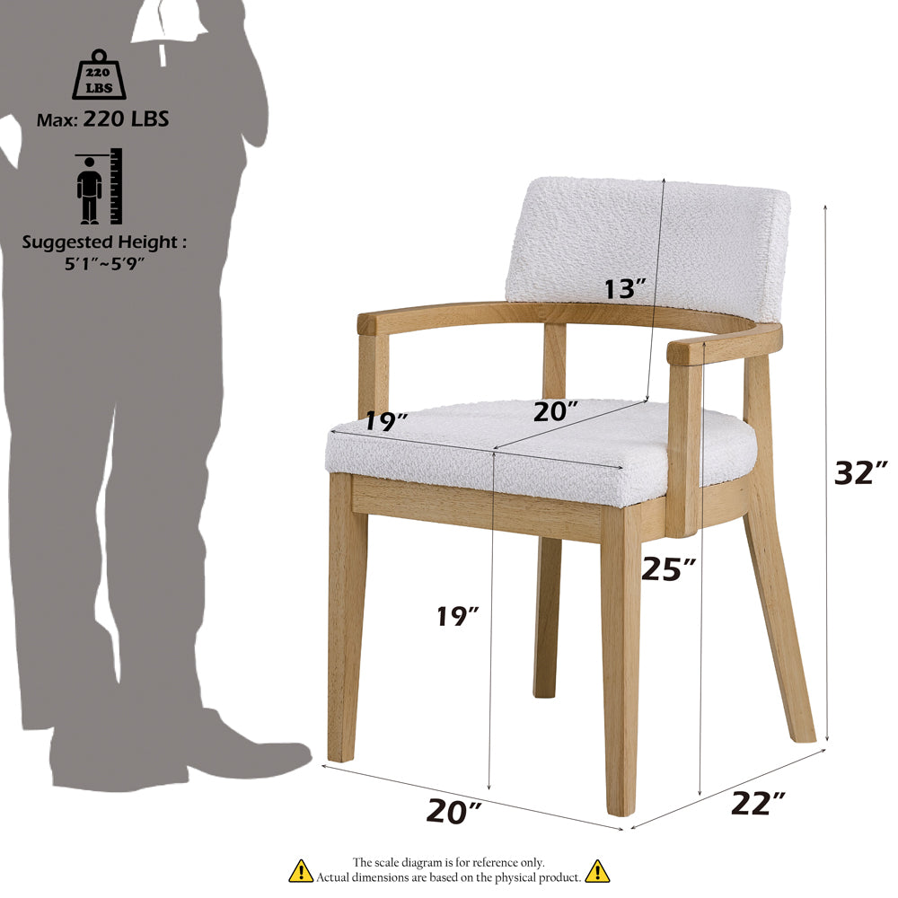 ACME Kasem Arm Chair Set of 2 – back view – Lusso Furniture Miami