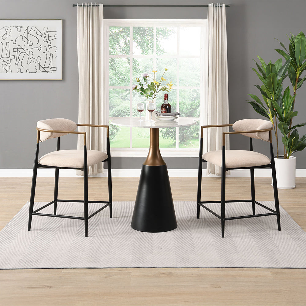 ACME Jaramillo Counter Height Chair – back view – Lusso Furniture Miami
