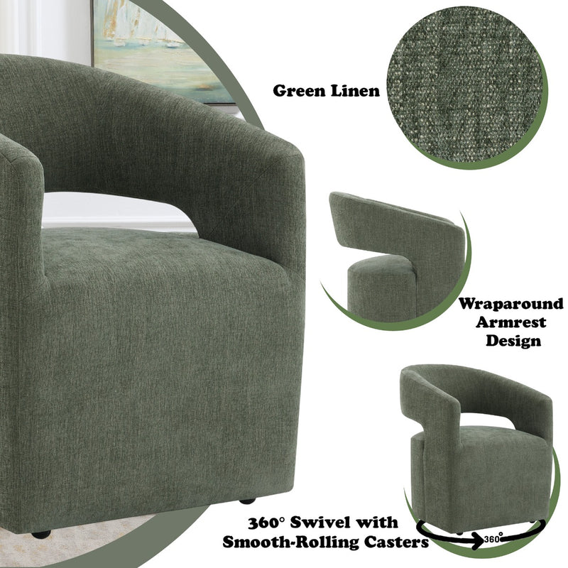 ACME Libni Swivel Arm Chair-zoom-
