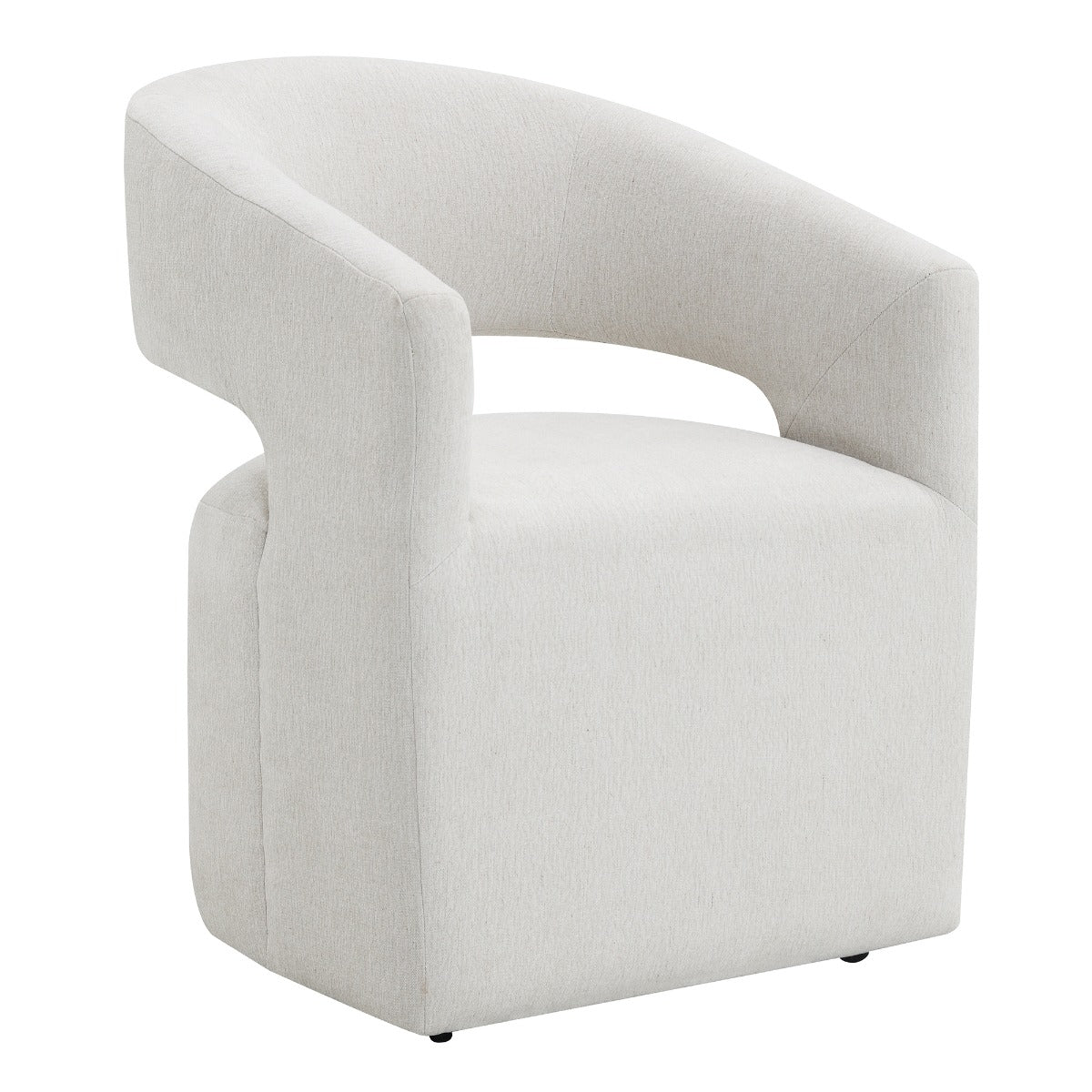 ACME Libni Swivel Arm Chair – side view – Lusso Furniture Miami