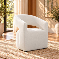 ACME Libni Swivel Arm Chair – close-up – Lusso Furniture Miami