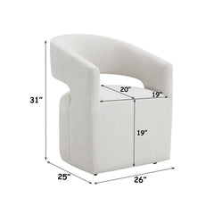 ACME Libni Swivel Arm Chair – alternate view – Lusso Furniture Miami