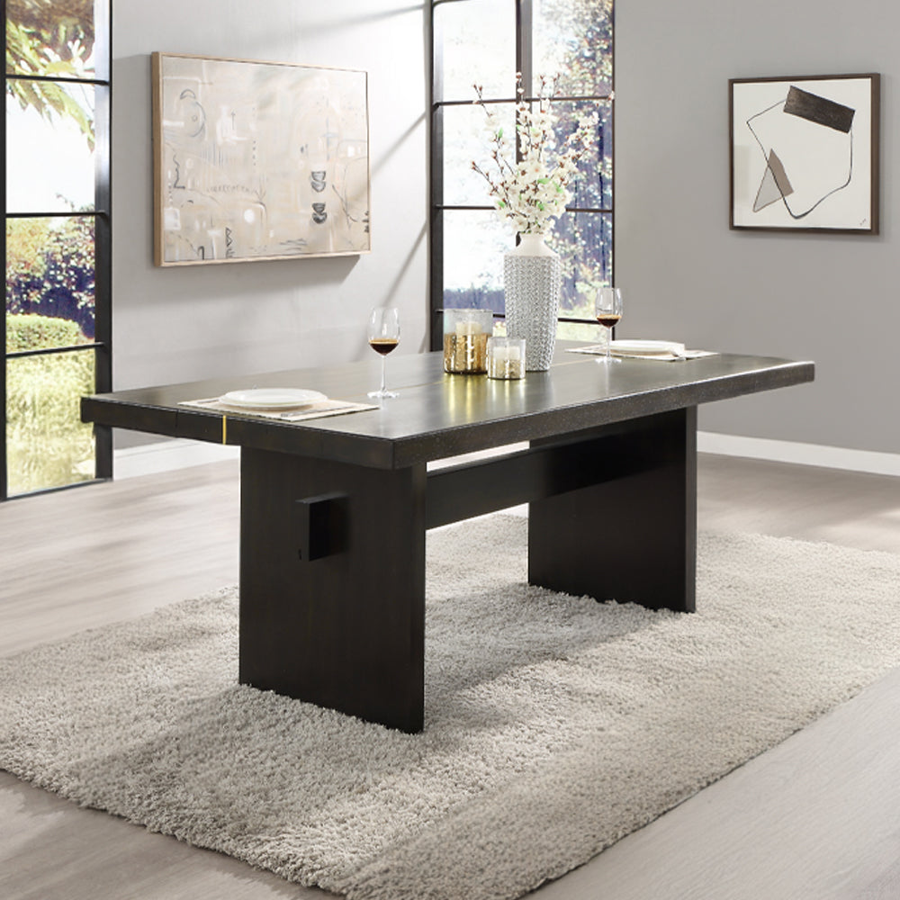 ACME Jaramillo Dining Table – front view – Lusso Furniture Miami