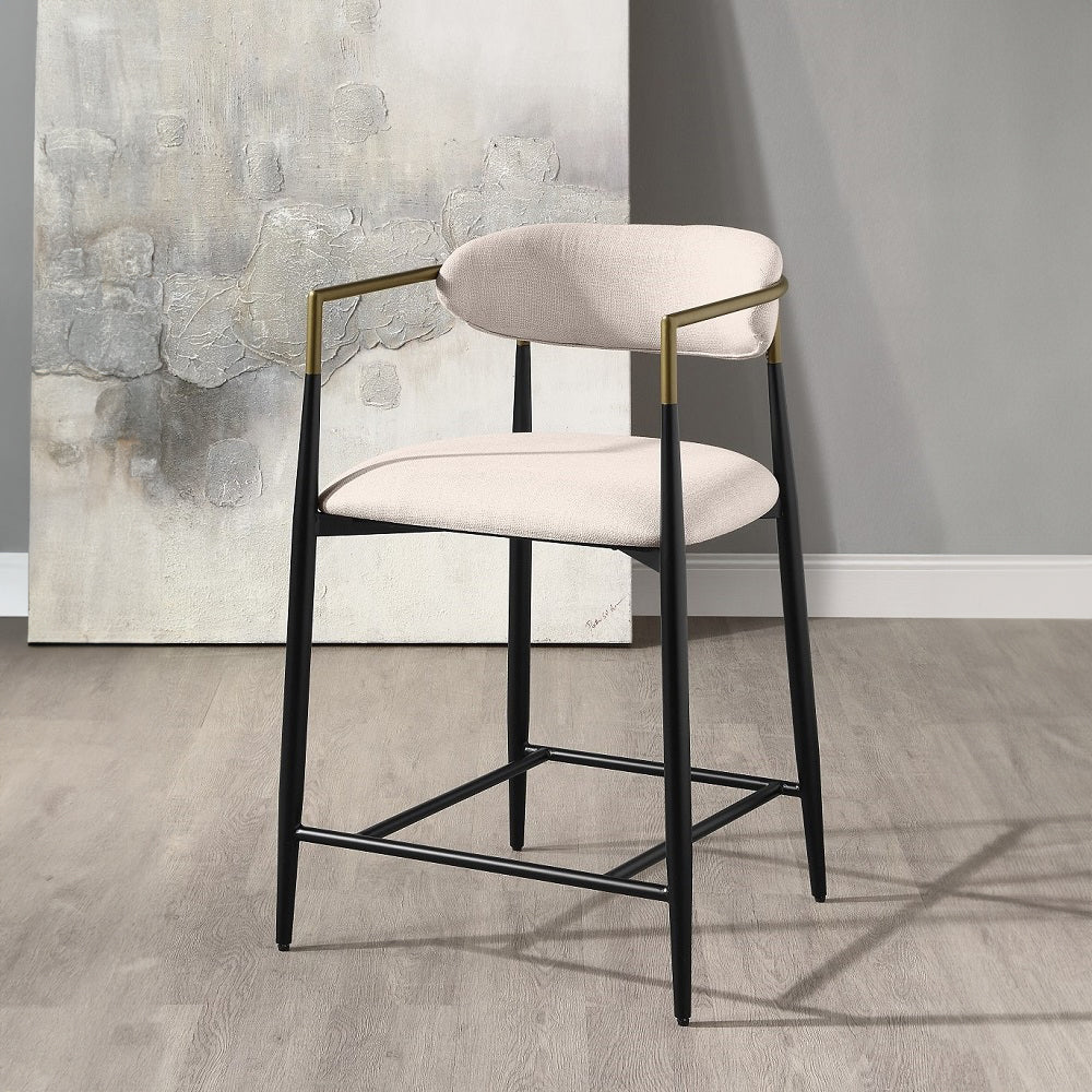 ACME Jaramillo Counter Height Chair – front view – Lusso Furniture Miami
