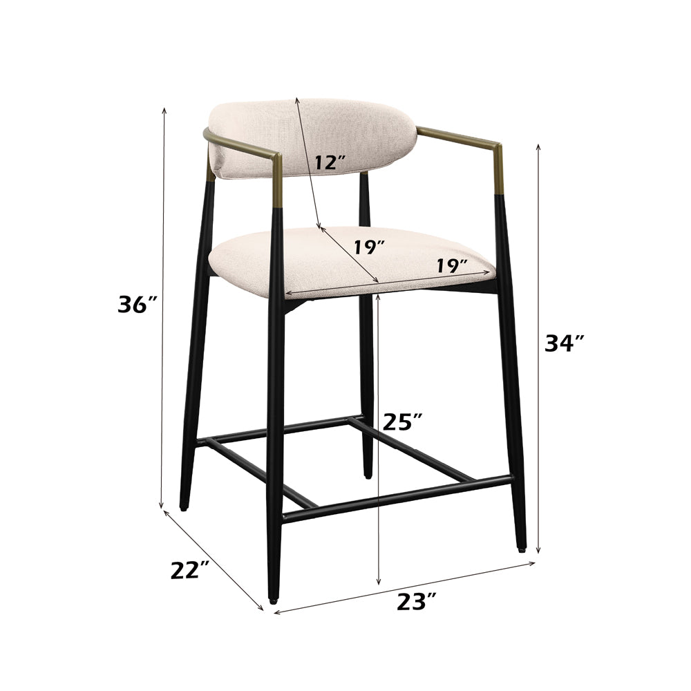 ACME Jaramillo Counter Height Chair – top view – Lusso Furniture Miami