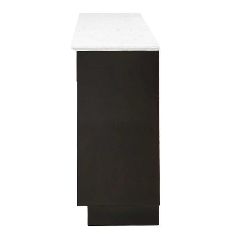 ACME Jaramillo Marble Top Fireplace Server – detail – Lusso Furniture Miami