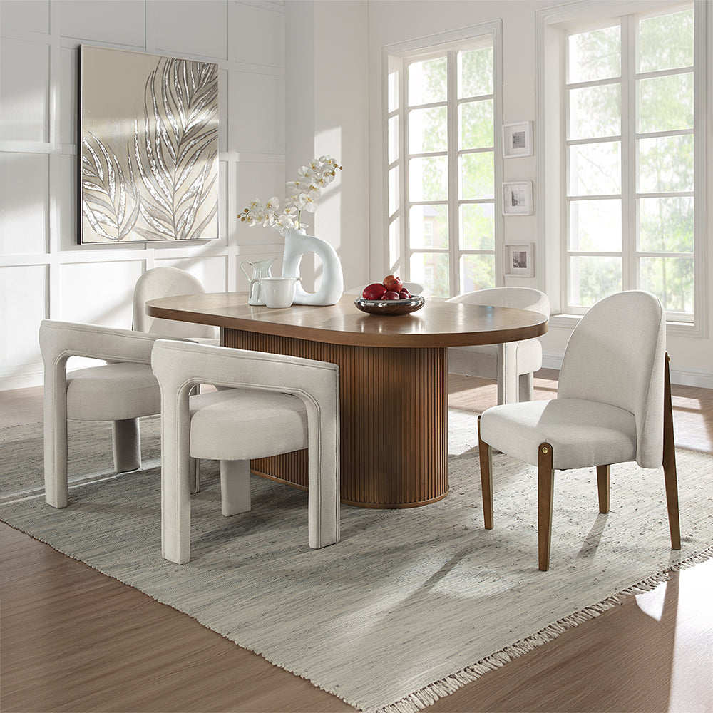 ACME Gamarya Dining Table – room setting – Lusso Furniture Miami