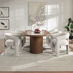 ACME Gamarya Dining Table – top view – Lusso Furniture Miami