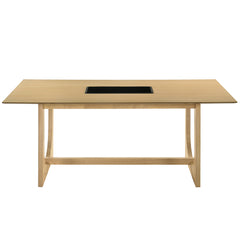 ACME Blayde Dining Table – side view – Lusso Furniture Miami