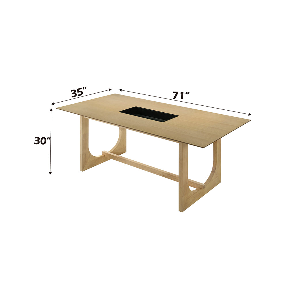 ACME Blayde Dining Table – back view – Lusso Furniture Miami