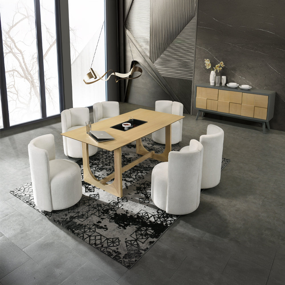 ACME Blayde Dining Table – room setting – Lusso Furniture Miami