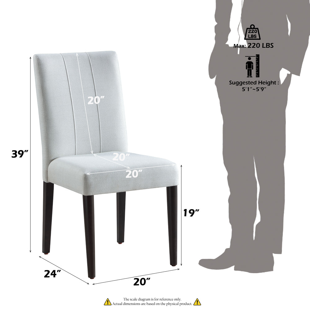 ACME Carena Side Chair Set of 2 – close-up – Lusso Furniture Miami