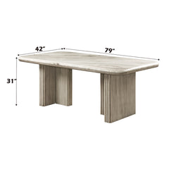 ACME Charity Dining Table – back view – Lusso Furniture Miami
