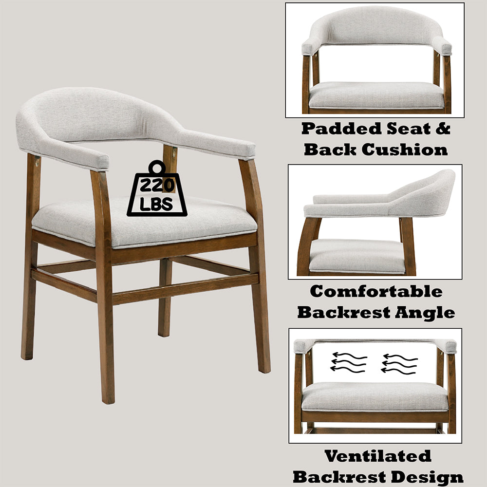 ACME Darcy Arm Chair Set of 2 – back view – Lusso Furniture Miami