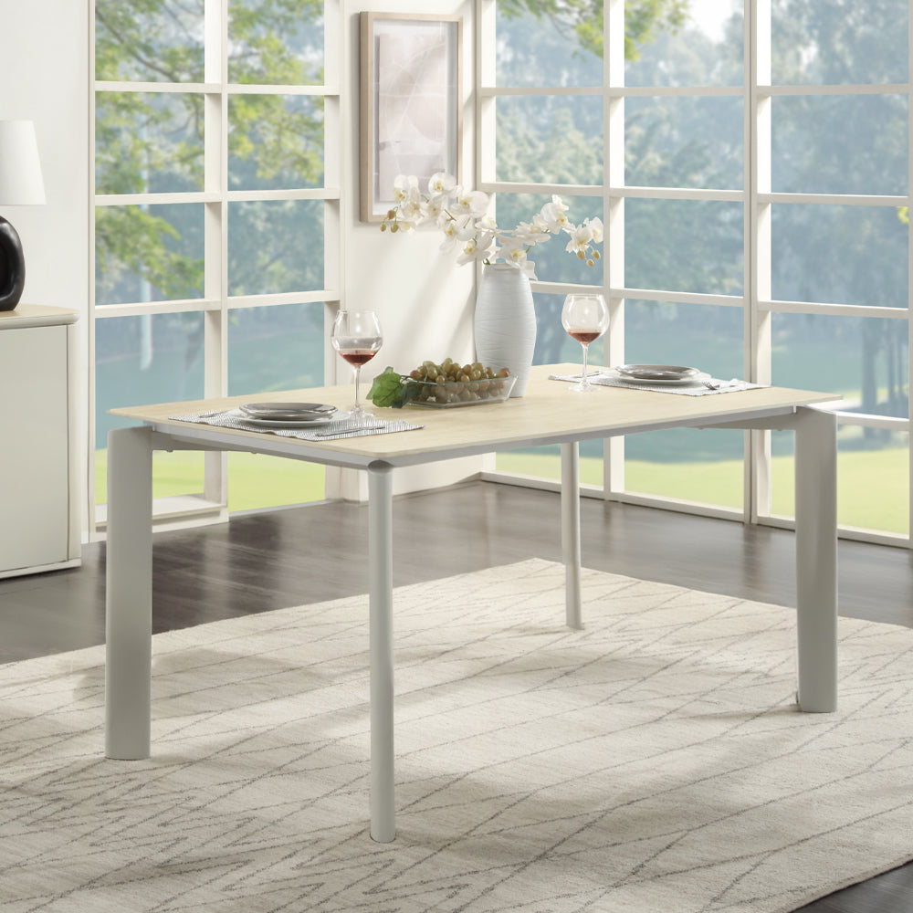 ACME Ingram Dining Table – front view – Lusso Furniture Miami