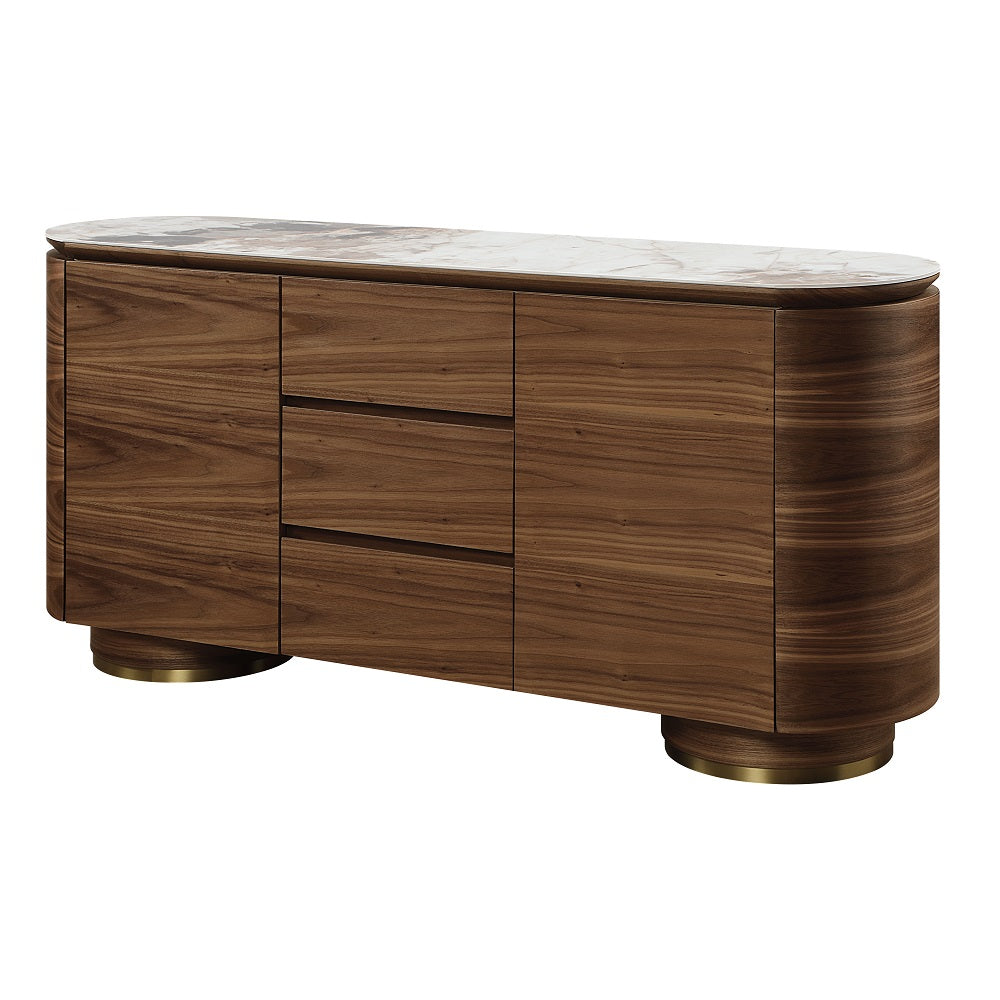ACME Willene Ceramic Top Server – front view – Lusso Furniture Miami